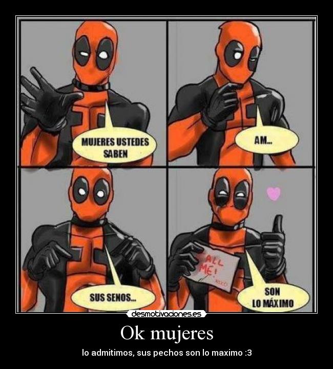 Ok mujeres - lo admitimos, sus pechos son lo maximo :3
