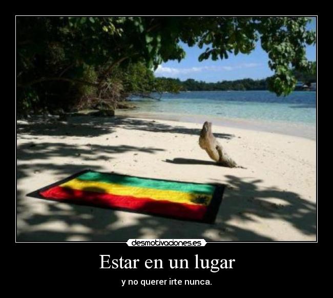 Estar en un lugar - 