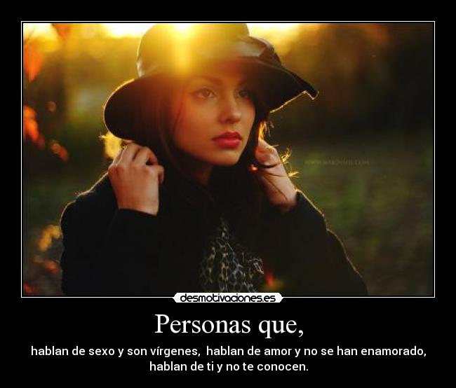 Personas que, -