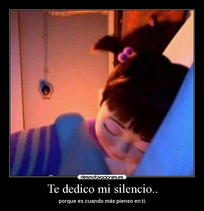 Te dedico mi silencio.. -