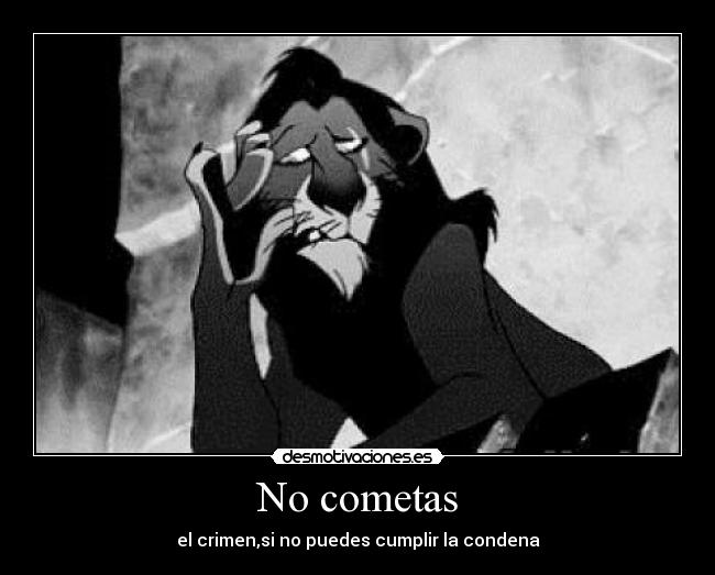 No cometas -