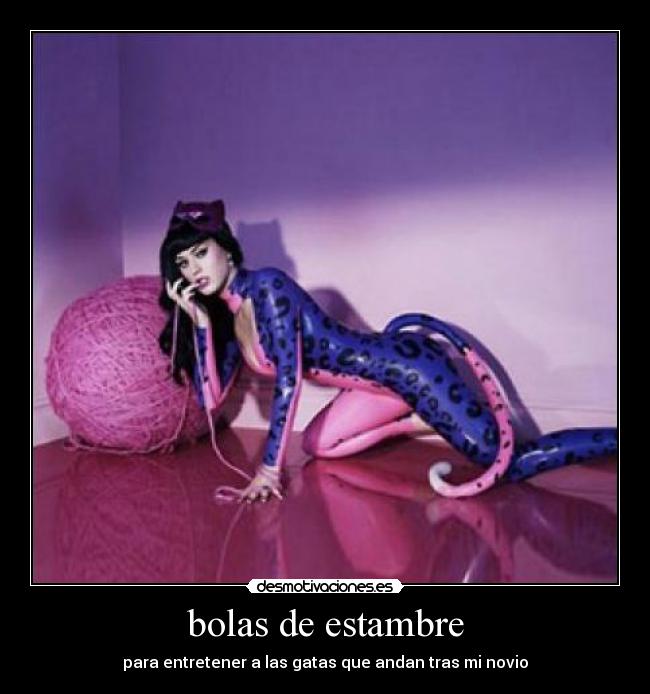 bolas de estambre - para entretener a las gatas que andan tras mi novio