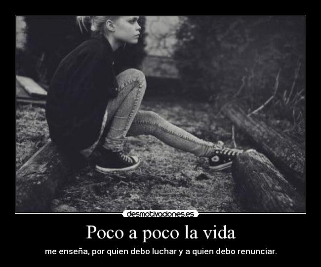 Poco a poco la vida - 