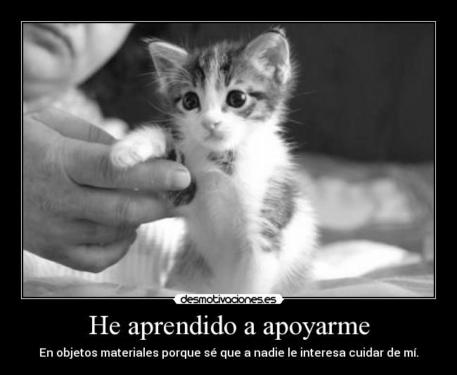 He aprendido a apoyarme - 