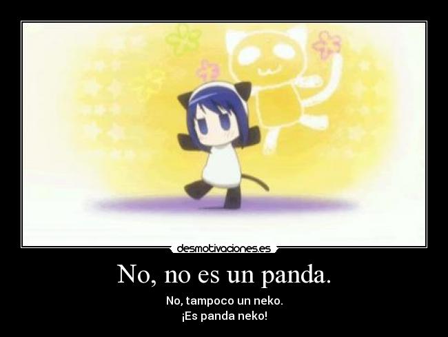 No, no es un panda. -