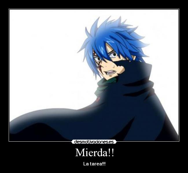 Mierda!! - La tarea!!!