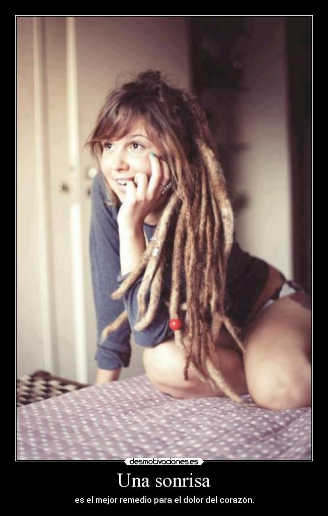 Una sonrisa - es el mejor remedio para el dolor del corazón.