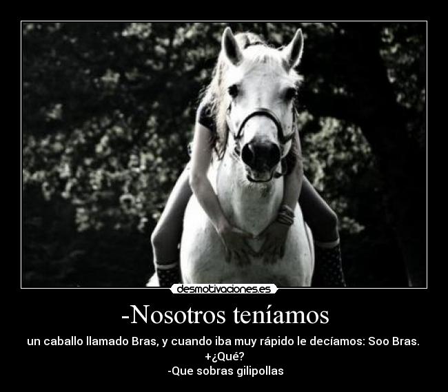 -Nosotros teníamos - 