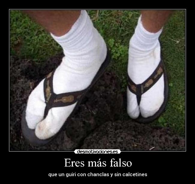 carteles chanclas con calcetines desmotivaciones