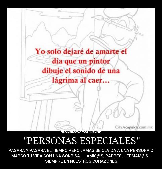 PERSONAS ESPECIALES -