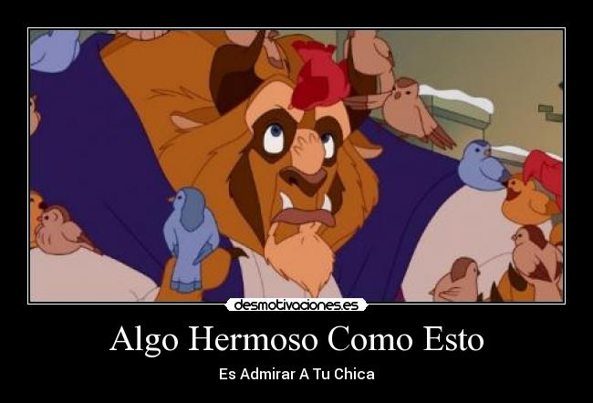 carteles bella bestia desmotivaciones