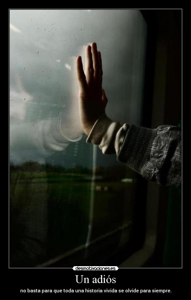 Un adiós -