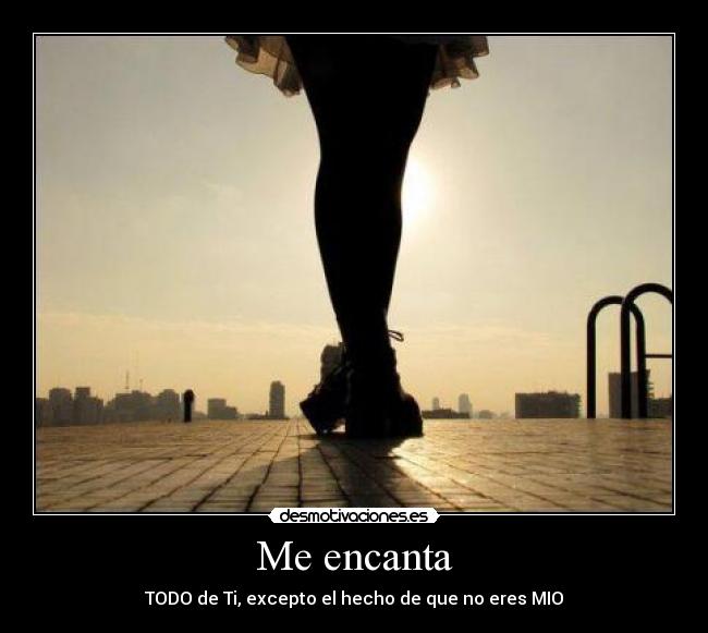 Me encanta - TODO de Ti, excepto el hecho de que no eres MIO