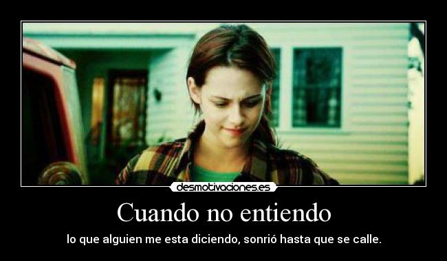 Cuando no entiendo - 