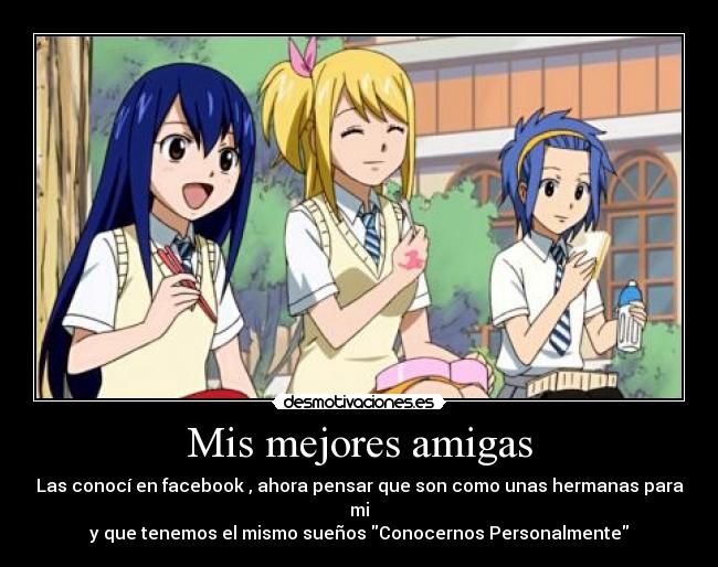 carteles amigas fairy tail desmotivaciones