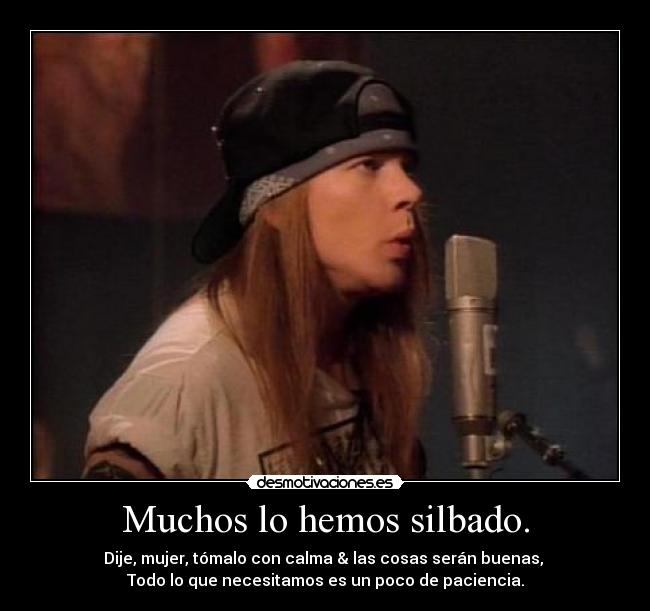 Muchos lo hemos silbado. - 