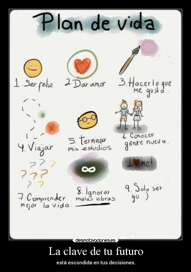 La clave de tu futuro - está escondida en tus decisiones.