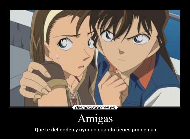 carteles klanotaku anime detective conan ran sonoko desmotivaciones