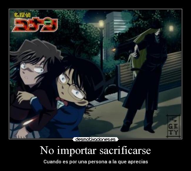 No importar sacrificarse -