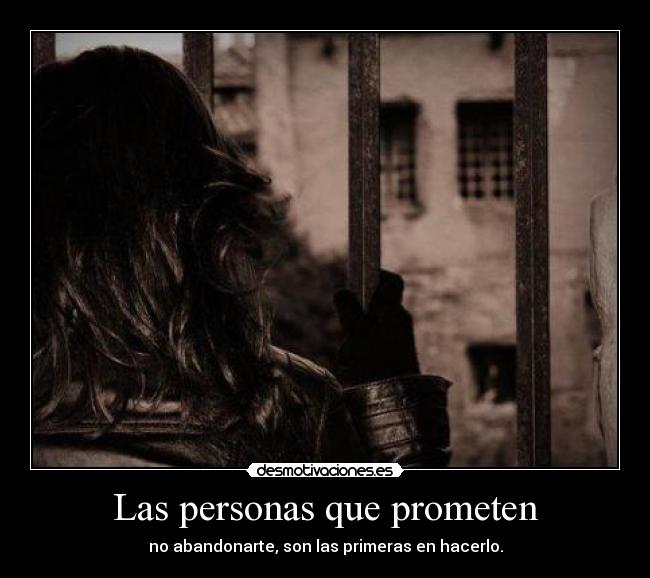Las personas que prometen -