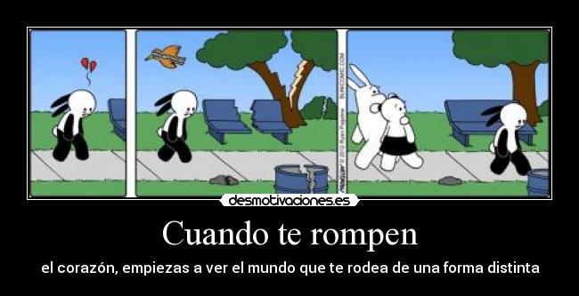 carteles cuando rompen corazon desmotivaciones