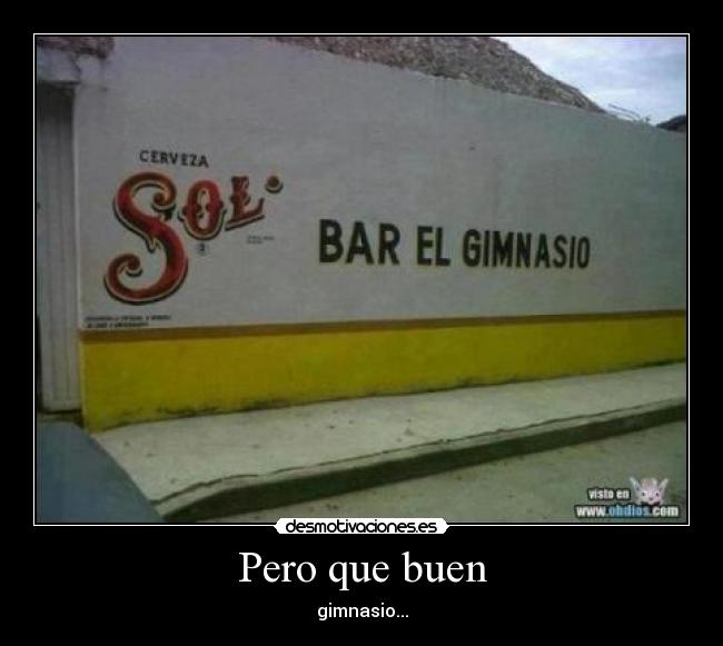 Pero que buen - gimnasio...
