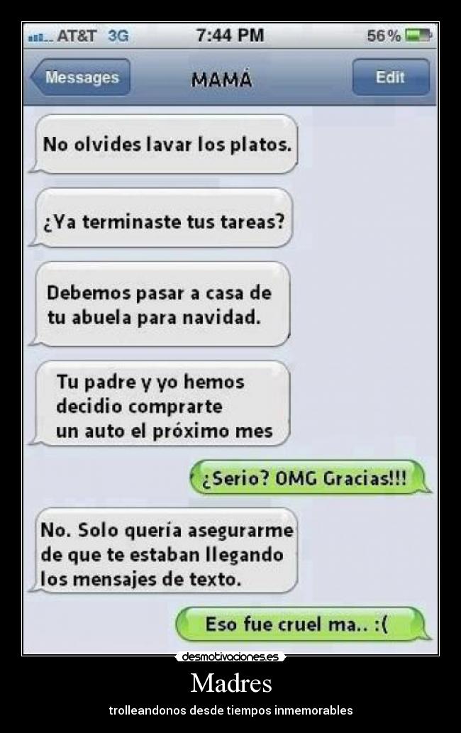 Madres - trolleandonos desde tiempos inmemorables