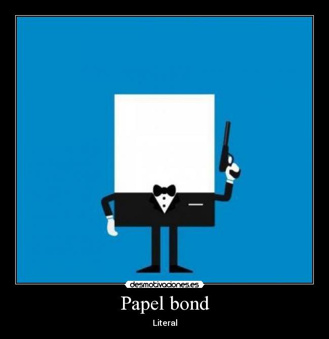 Papel bond - Literal