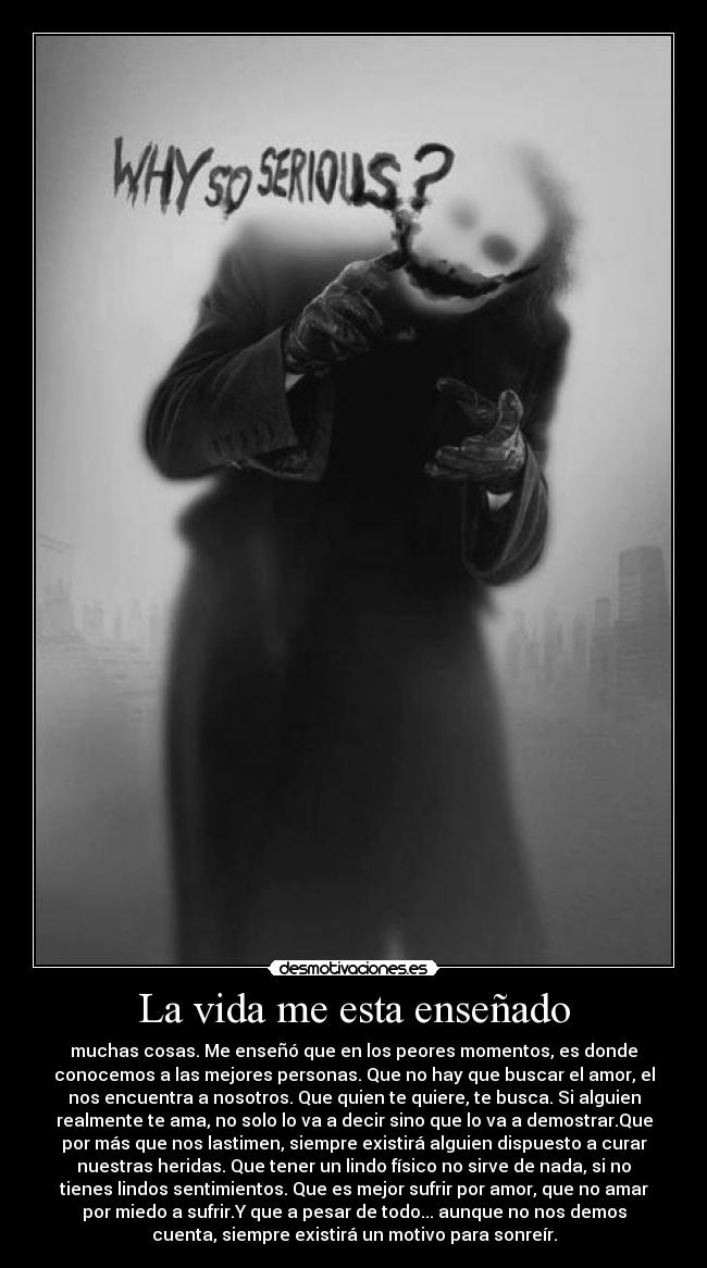 La vida me esta enseñado -