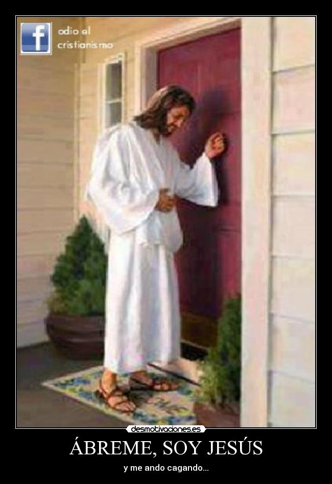 carteles jesus cagandose desmotivaciones