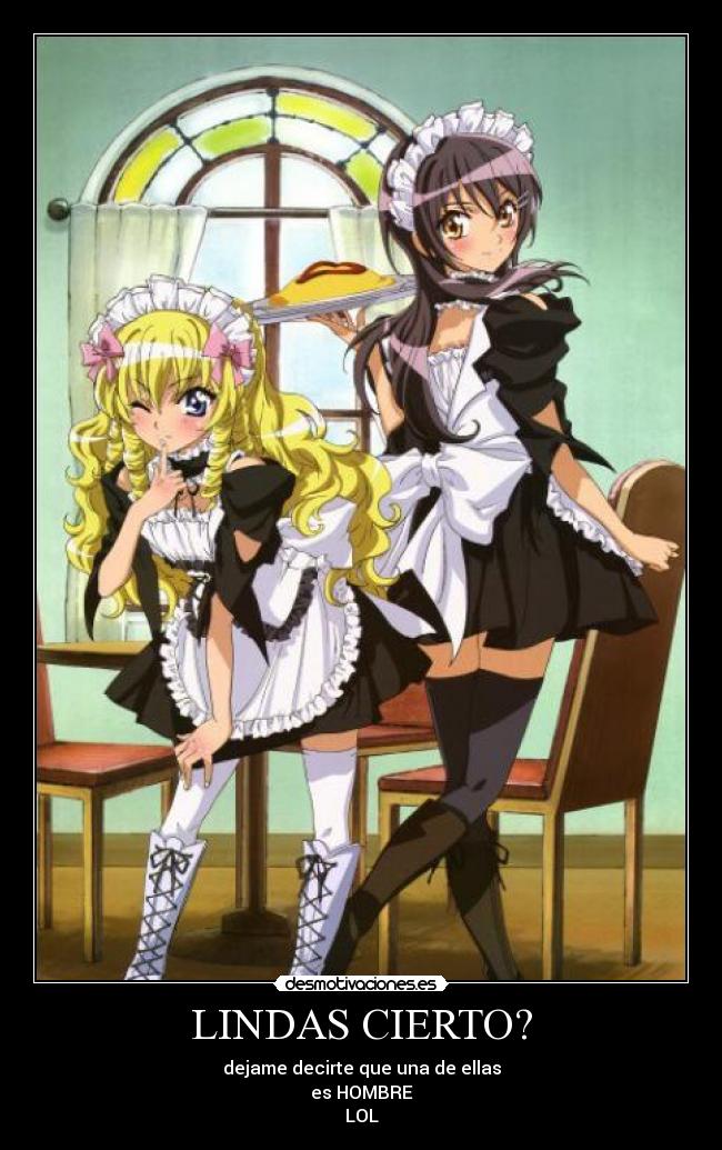 LINDAS CIERTO? - dejame decirte que una de ellas
es HOMBRE
LOL