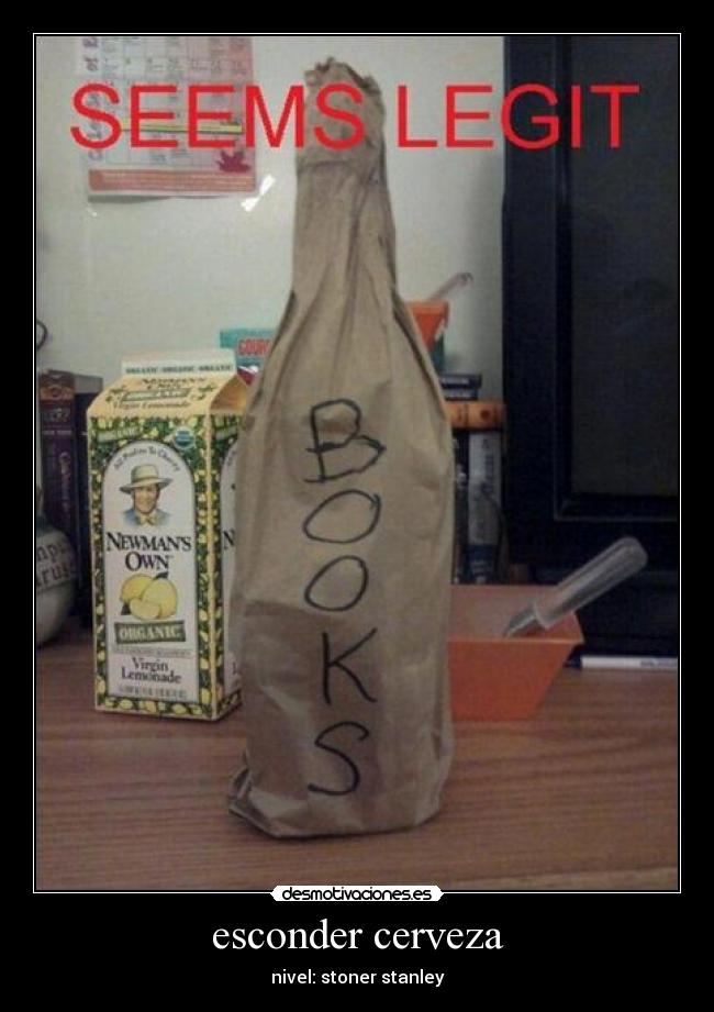 esconder cerveza - nivel: stoner stanley