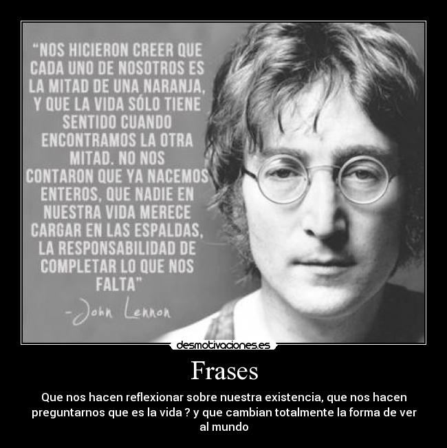 carteles frases frases jonnlennon desmotivaciones