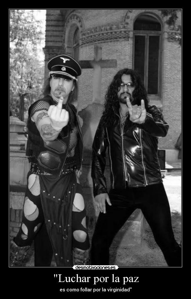 Luchar por la paz - es como follar por la virginidad
