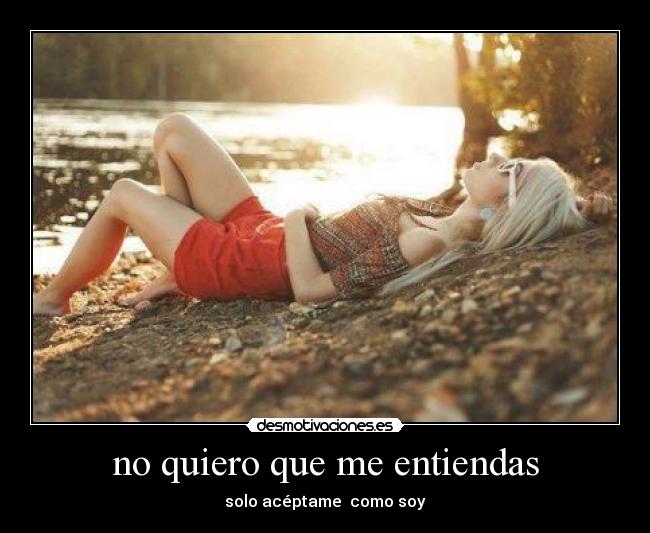 no quiero que me entiendas -