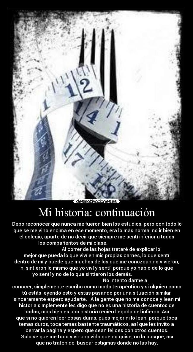 Mi historia: continuación - 