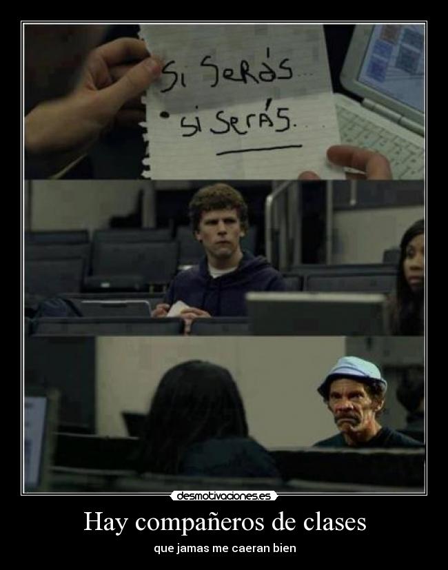 Hay compañeros de clases - 