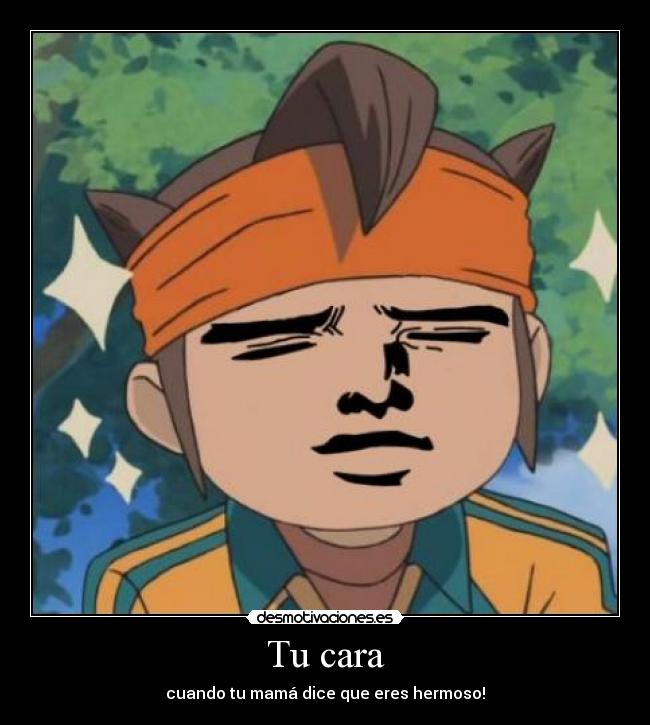 carteles endou mamoru satoru anime inazuma eleven otaku desmotivaciones mentira desmotivaciones