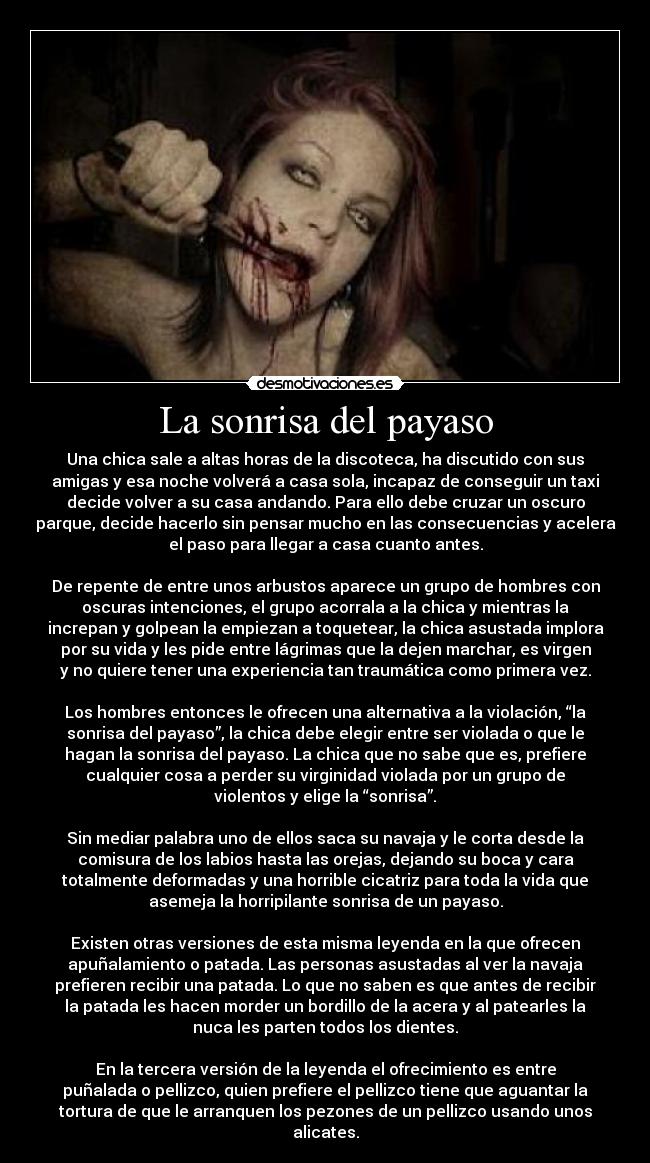 La sonrisa del payaso -