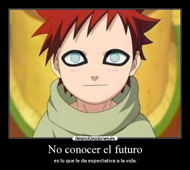 No conocer el futuro -