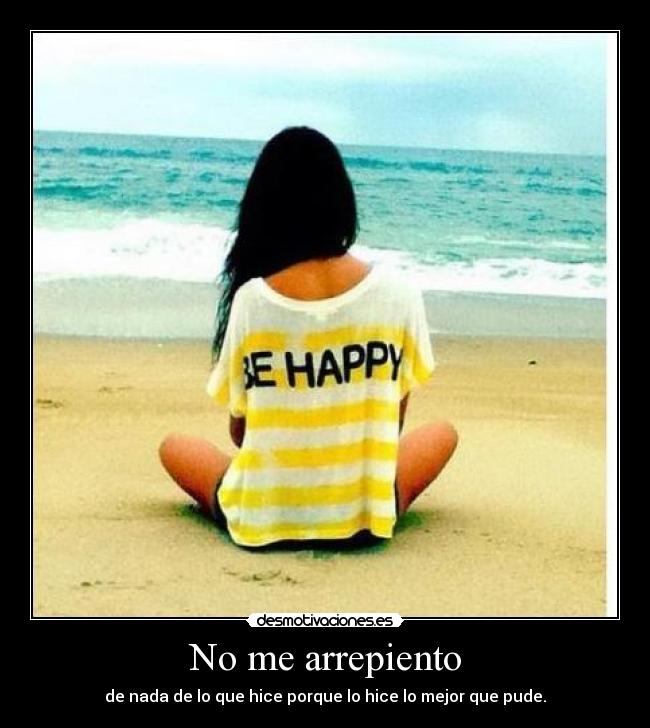 No me arrepiento - 