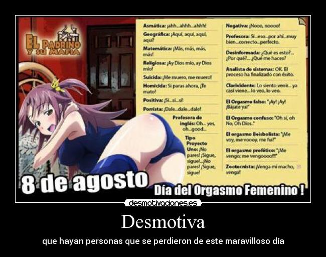 Desmotiva - que hayan personas que se perdieron de este maravilloso día