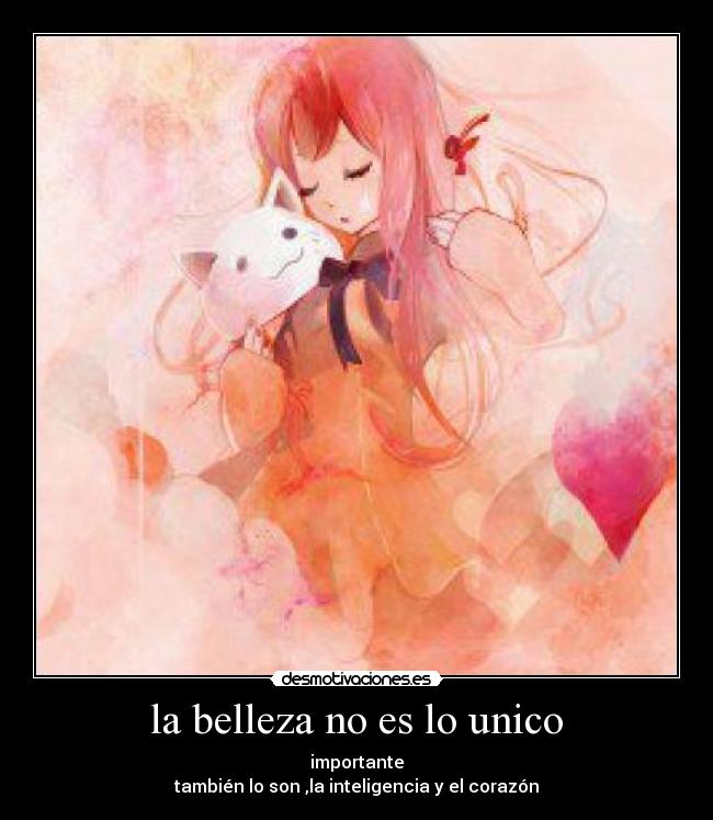 la belleza no es lo unico -