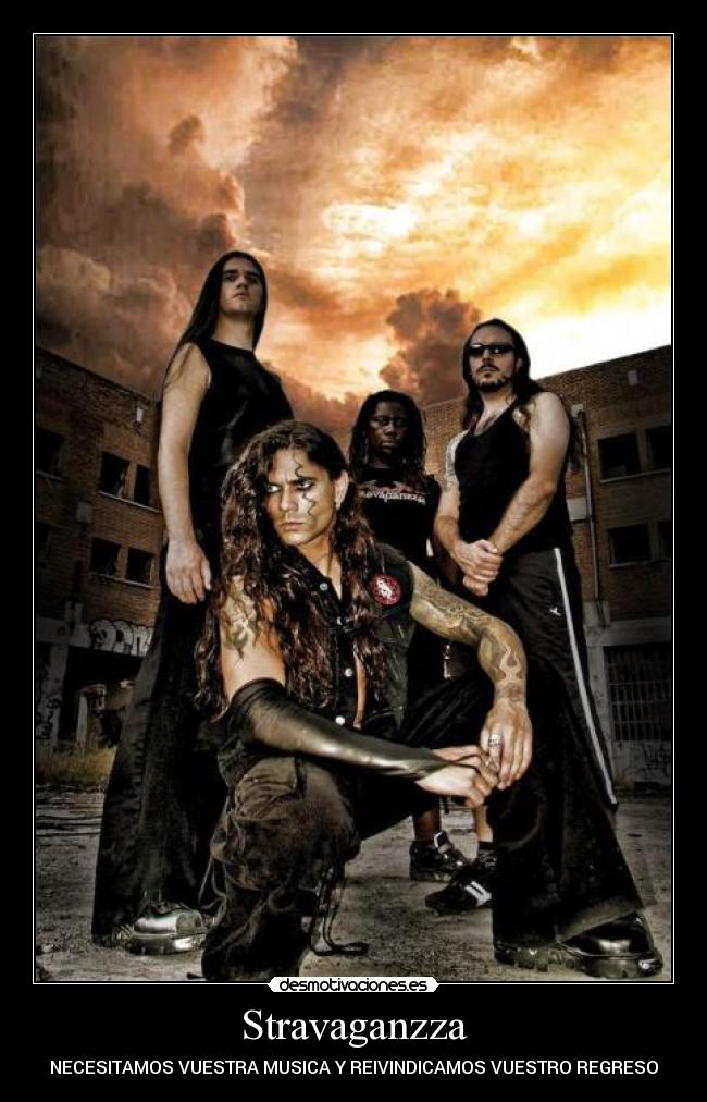 carteles stravaganzza leo jimenez heavy metal desmotivaciones