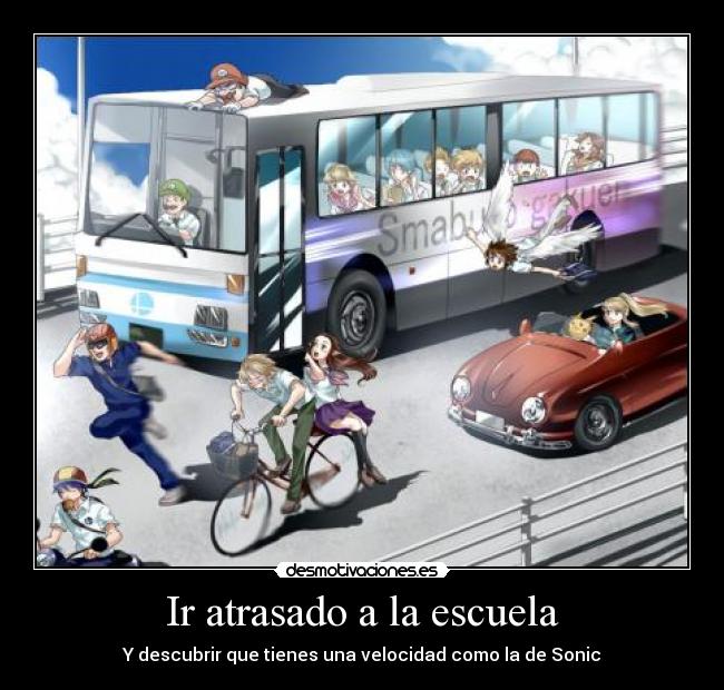 Ir atrasado a la escuela -