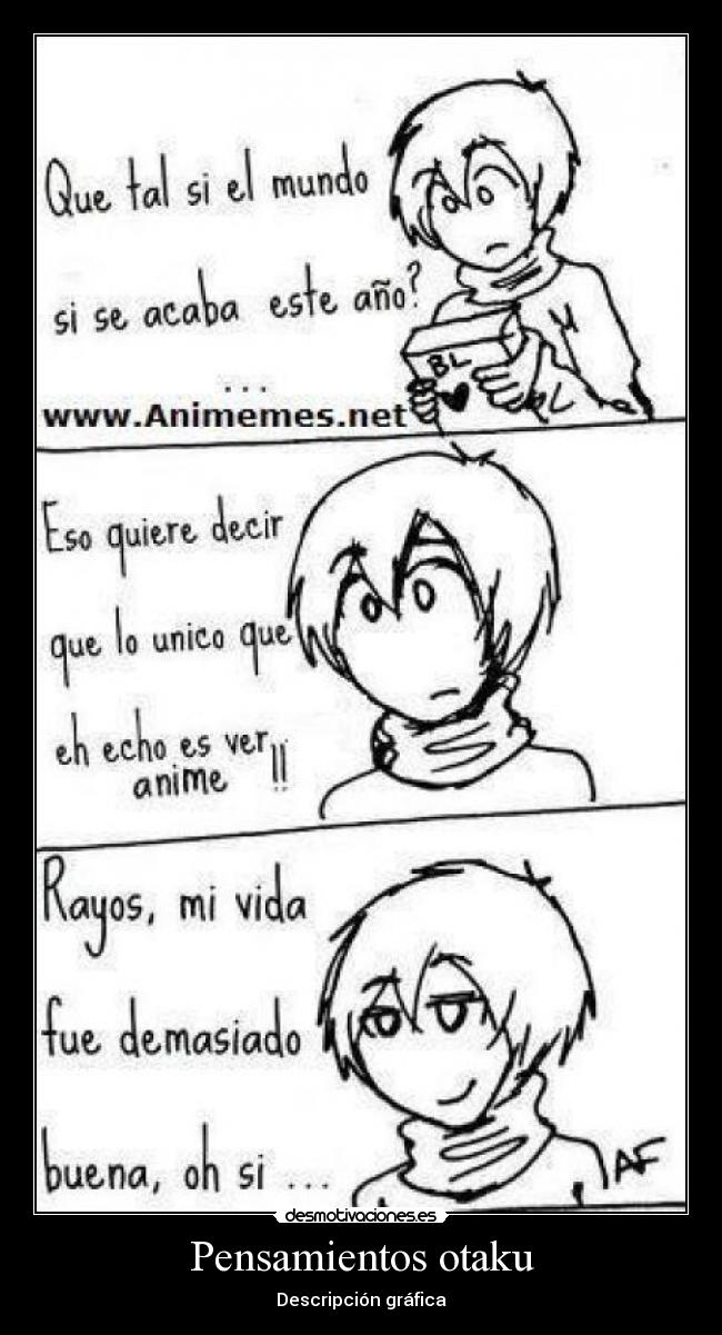 Pensamientos otaku -