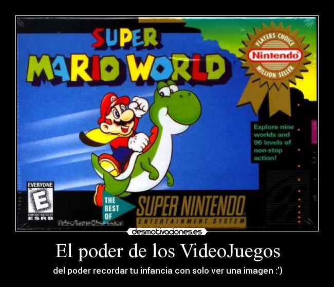 El poder de los VideoJuegos - del poder recordar tu infancia con solo ver una imagen :)