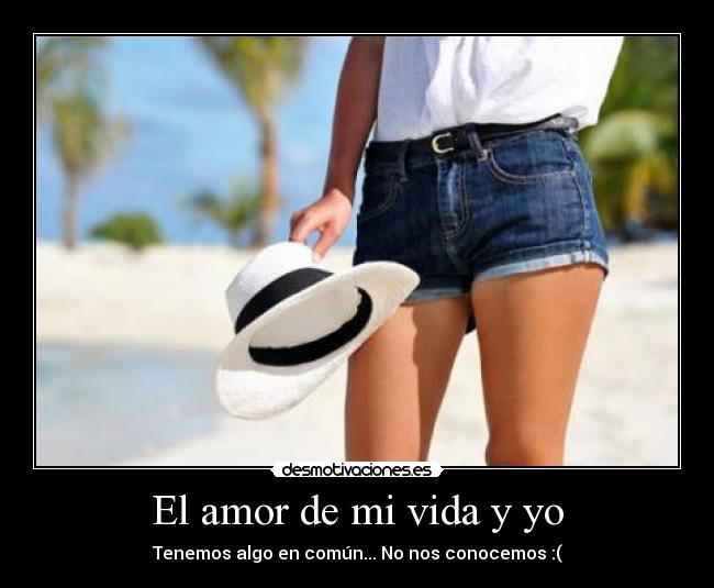 El amor de mi vida y yo - Tenemos algo en común... No nos conocemos :(