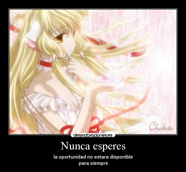 Nunca esperes -