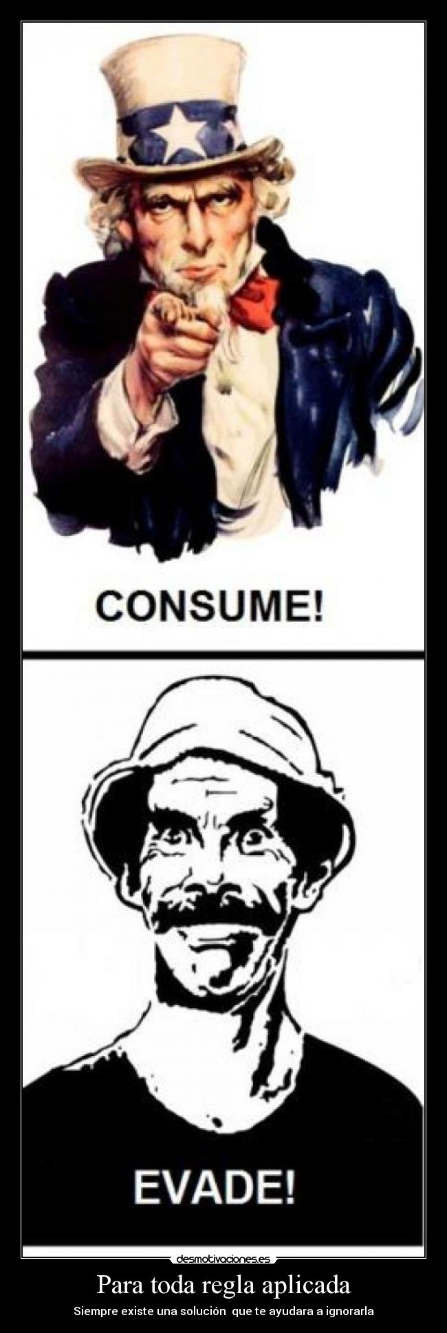 carteles regla ignorar desmotivaciones